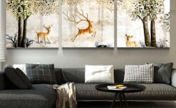 东户沙发墙能挂带鹿的画吗？
