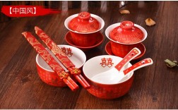 结婚红碗红筷子怎样摆放？