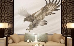 小客厅墙壁上面画有老鹰好不好？