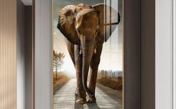 大象壁画可以放门口吗？
