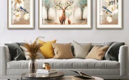 为什么好多客厅挂的沙发墙画有鹿？（家中挂鹿的含义）