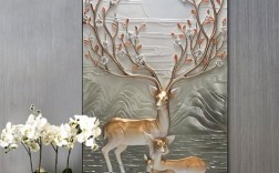 鹿和树的画寓意什么？（客厅壁画鹿画的含义）
