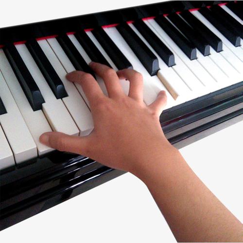 弹钢琴时手指一开始时是怎么放的,左手五指、右手五指都放在哪些键？（五个手指含义）-图1